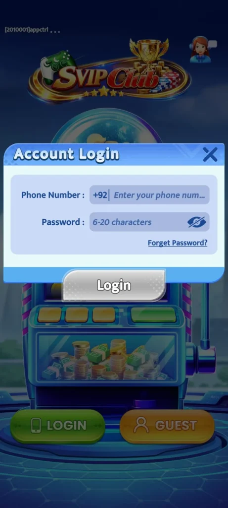 Svip Club Game Login